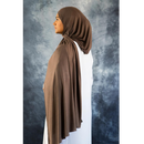 Jersey Hijab (Saddle Brown)