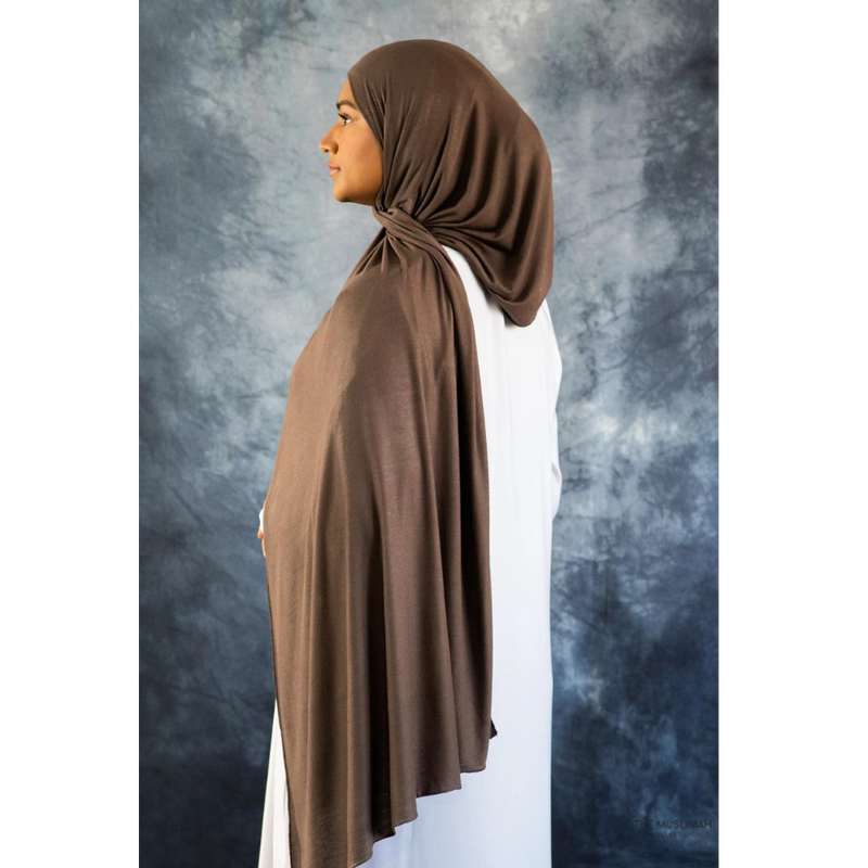Saddle Brown Jersey Hijab