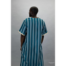 Moroccan Striped Thobe (Turqoise)