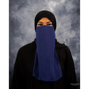 Elastic Half Niqab (Luxury Navy Blue)