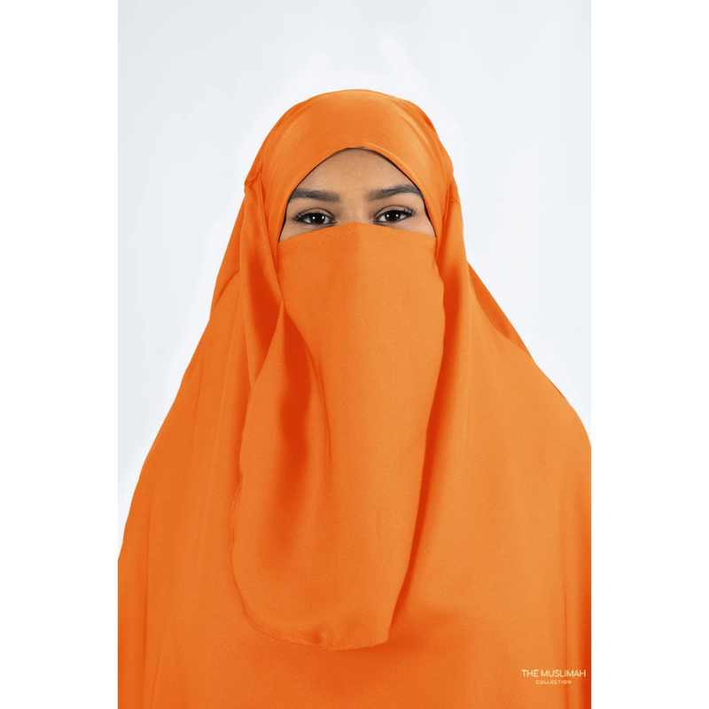Sale Aisha Two Piece Jilbaab - Summer Orange