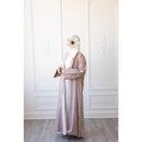 CLEARANCE SALE Linen Embroidered Sleeve Moon Design (Dusky Rose)