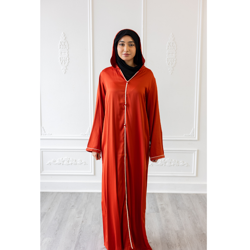 Moroccan Abaya Scarlet