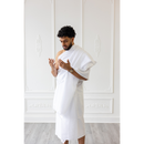 Ihram Islamic Pilgrimage Attire for Hajj and Umrah 2 Unstitched White -  (Standard)