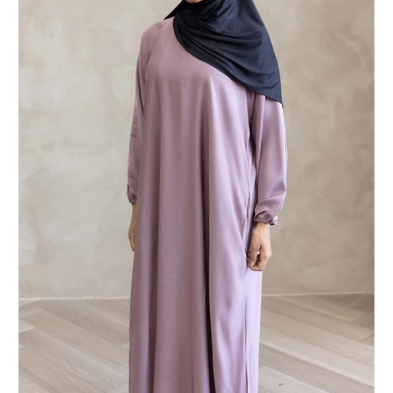 Mini Muslimah Kids Girls Abaya - Lilac Breeze (K19)