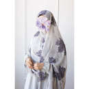 Printed Chiffon Hijab (Moonflower)