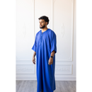Moroccan 3/4 Sleeve Thobe - Moroccan Blue