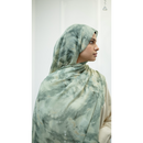 SOLD OUT Printed Chiffon Hijab - Emerald (Style 35)