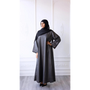Luxury Linen Abaya (Graphite)