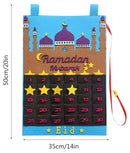 Baby Blue Advent Ramadan Calendar Eid Countdown-  Home Decor