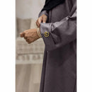 Luxury Linen Abaya (Chocolate Brown)