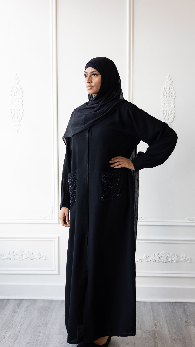 Inayah Luxury Abaya - Black Inayah Luxury Abaya - Black
