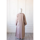 CLEARANCE SALE Linen Embroidered Sleeve Moon Design (Dusky Rose)