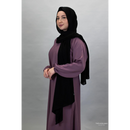 Sawda Textured Crepe Abaya (Dusty Purple)