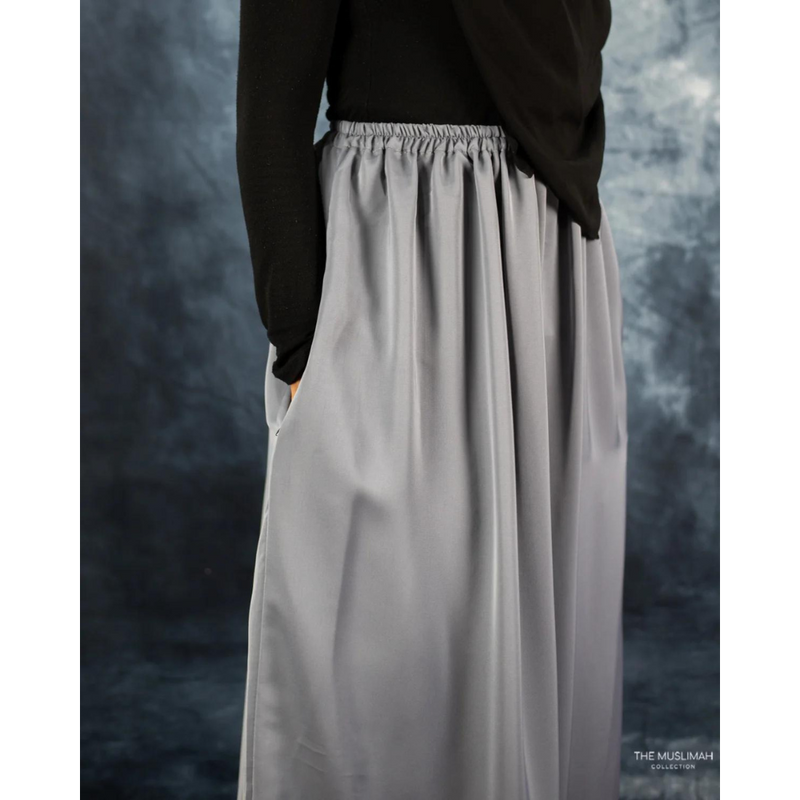 Grey Nida Flowy Skirt