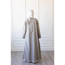 CLEARANCE SALE Linen Embroidered Sleeve Moon Design (Mist)