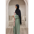CLEARANCE SALE Sale Sawda Handwork Glam Abaya (Pistachio & Peachy Pink)