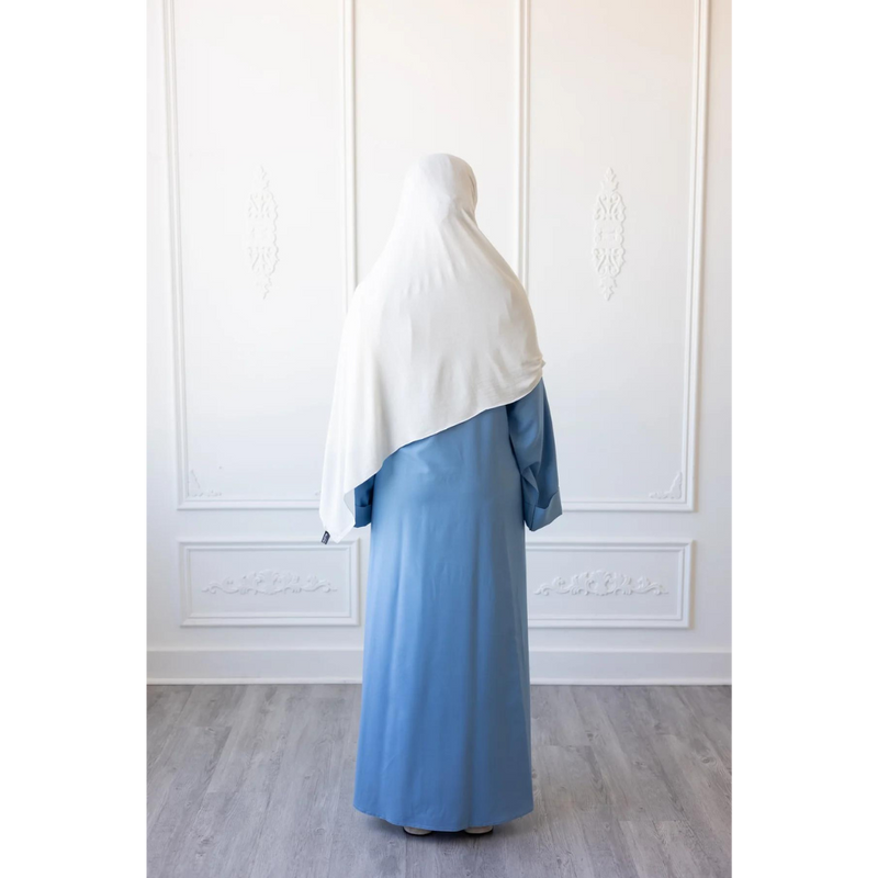Umm Salama Cotton Blend Loose Fit Abaya (Summer Lake)
