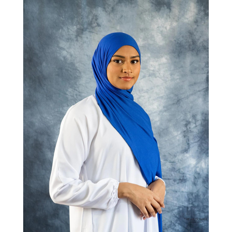 Jersey XL Hijab - Royal Blue
