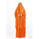 Sale Aisha Two Piece Jilbaab - Summer Orange