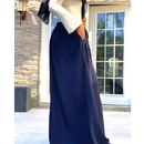 Nida Flowy Skirt - Navy Blue