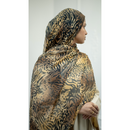 Printed Chiffon Hijab - Lioness (Style 18)