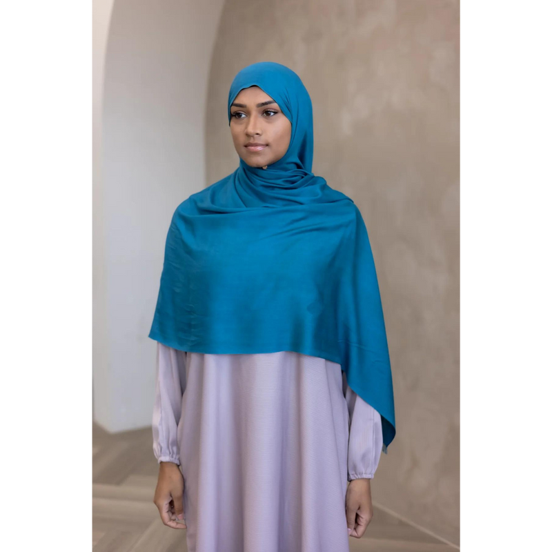 Viscose Modal Hijab (Blue Dragon)