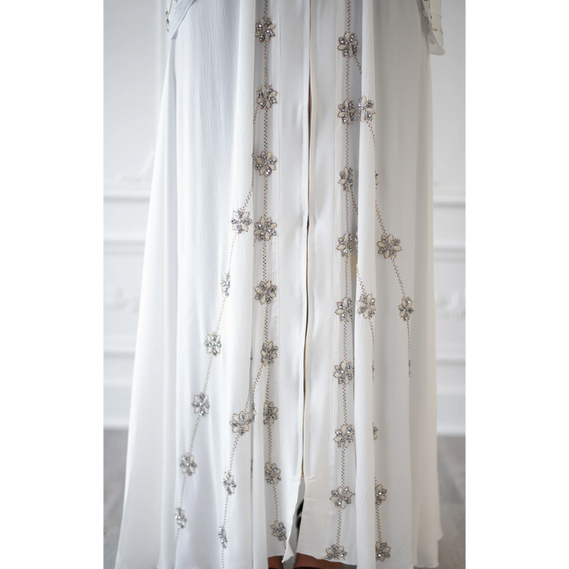 Daisy Glam Abaya (White)