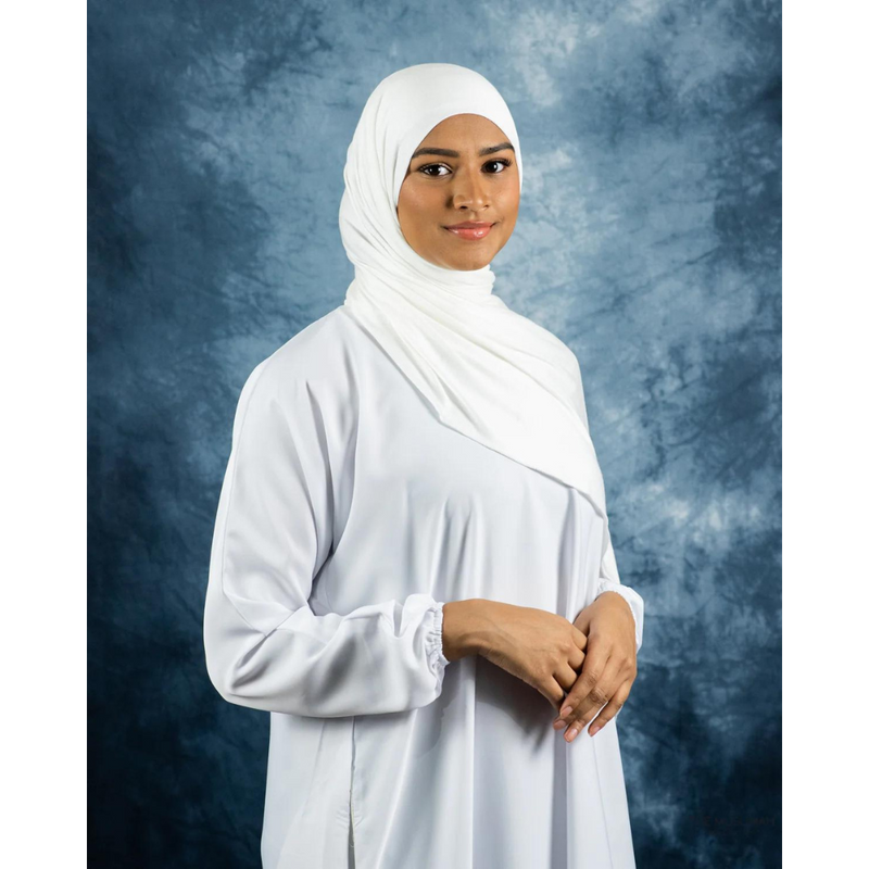 Winter White Jersey Hijab