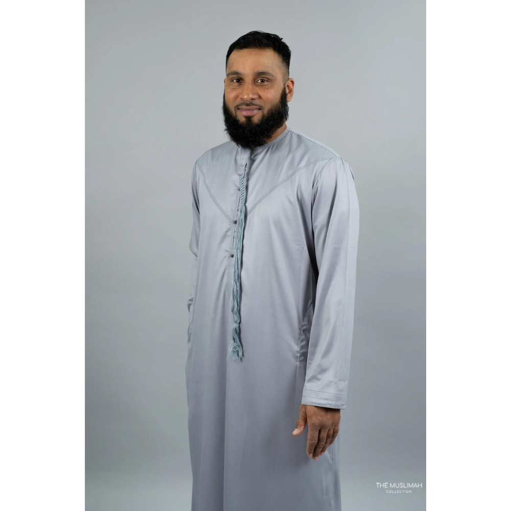 Emirati Thobe | Plus Size (Wolf Gray)