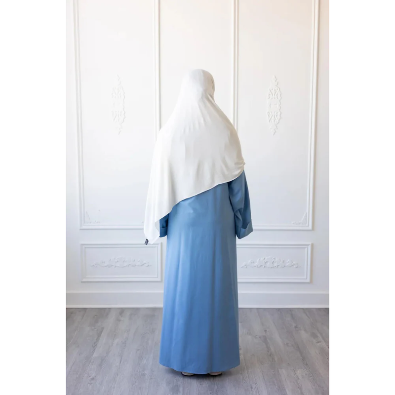 Umm Salama Cotton Blend Loose Fit Abaya (Summer Lake)