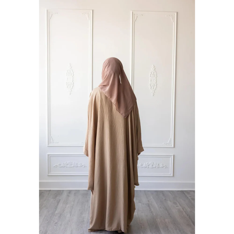 Slip Dress and Loose Fit Abaya (Latte)