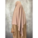 Two in One Niqab Khimar - Bisque (C50)
