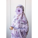 Printed Chiffon Hijab (Purple Acacia)