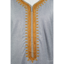 Moroccan Short Sleeve Thobe (Cloud Grey)