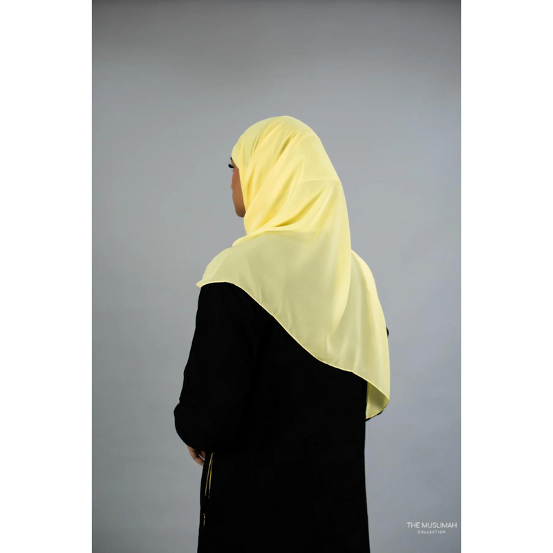 Chiffon Hijab (Daffodil Yellow)