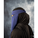 Navy Blue One Piece Single Layer Niqab