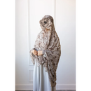 SOLD OUT Printed Chiffon Hijab - Brown Orchid