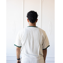 Moroccan T-Shirt (White & Forest Green)