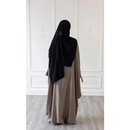 Slip Dress and Loose Fit Abaya (Foggy Grey)
