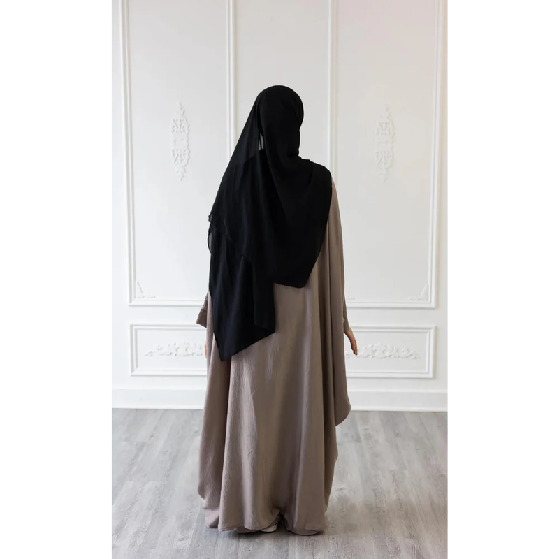 Slip Dress and Loose Fit Abaya (Foggy Grey)