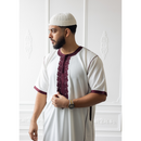 TrueFit Brimless Kufi Skullcap (Dove White)