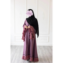 CLEARANCE SALE Ruffle Sleeve Glam Abaya (Cherry Blossom)