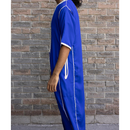 Moroccan Short Sleeve Thobe (Royal Blue)