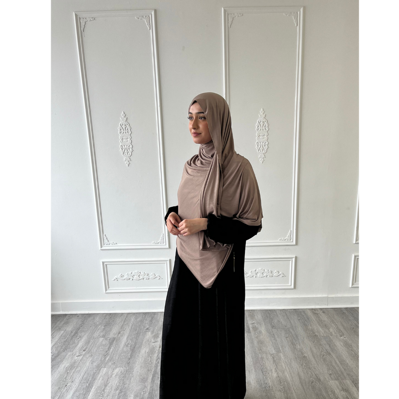 Cream Latte Jersey Hijab