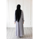 Puff Sleeve Glam Abaya - Platinum