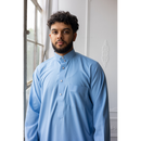 Saudi Collared MC Cotton Blend - Breezy Blue (B25)