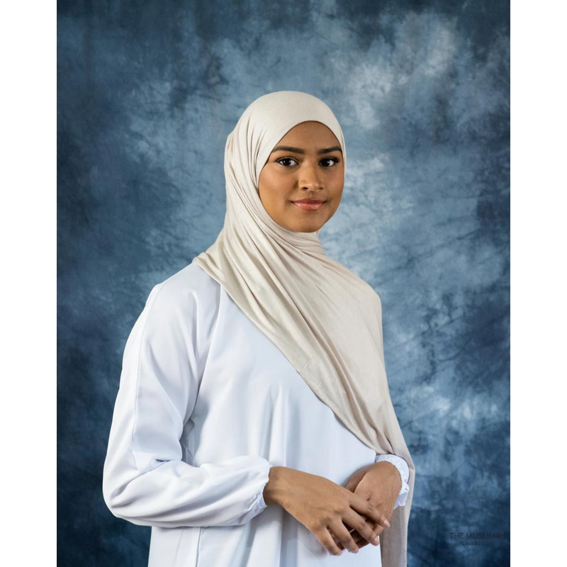 Light Taupe Jersey Hijab