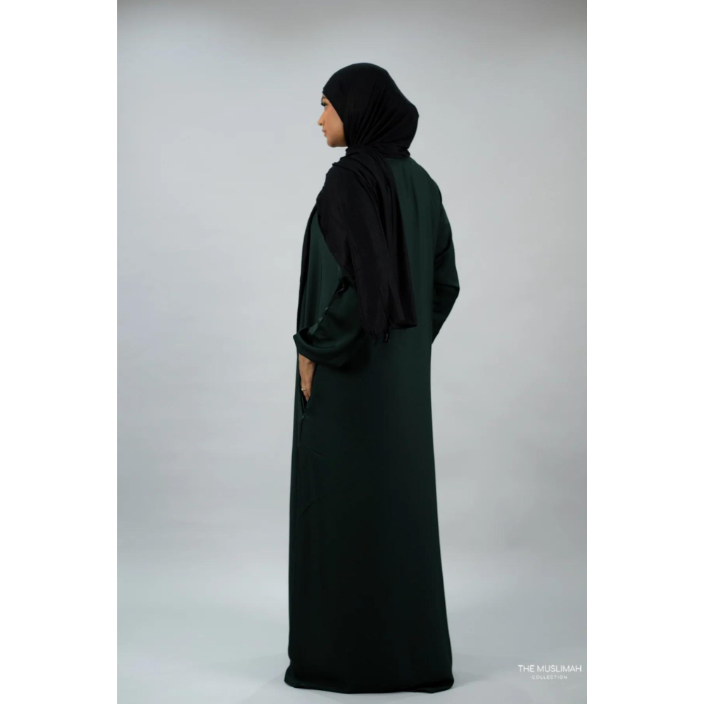 Dark 2025 green abaya