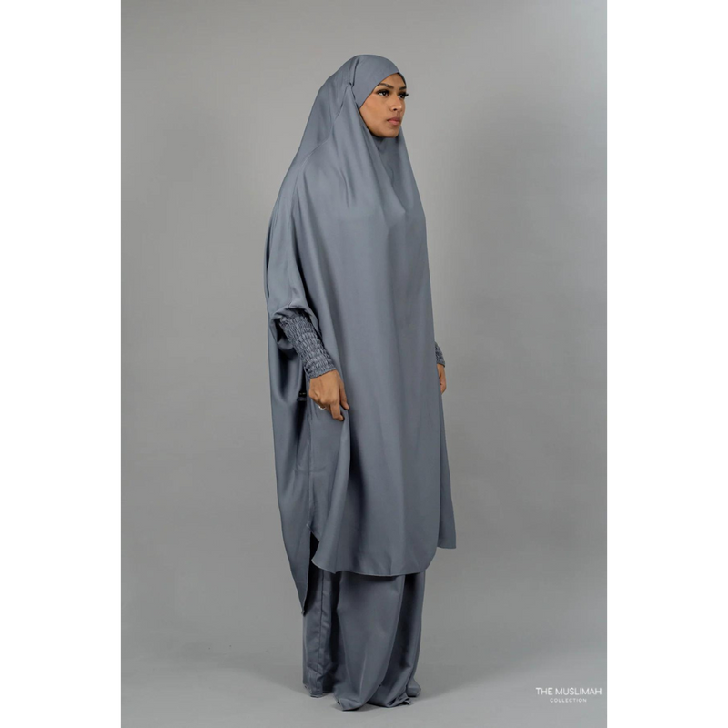 Aisha Two Piece Jilbaab - Wolf Grey